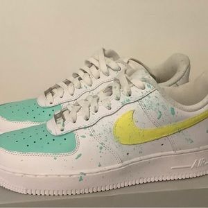 Hand painted splatter women’s Nike Air Force 1